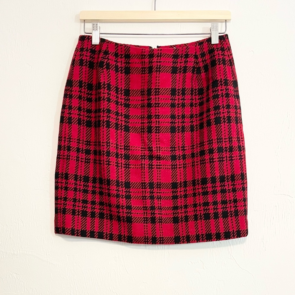 Pre-loved! EDDIE BAUER Plaid Wool-Blend Skirt!